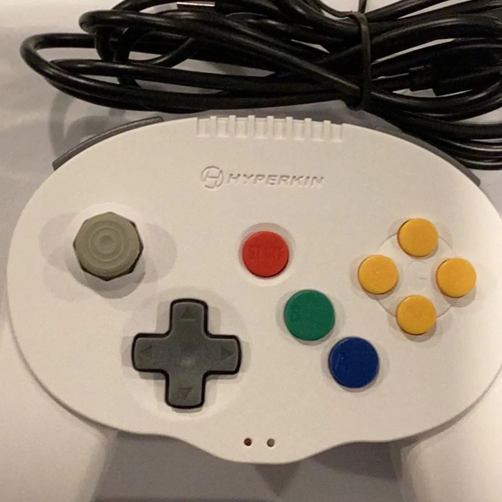 Nintendo 64 Wireless Controller With Dongle Hyperkin & N64 Controller Lot Of 2